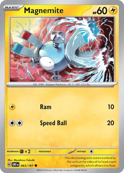 Magnemite 063/197 · Normal (Obsidian Flames)