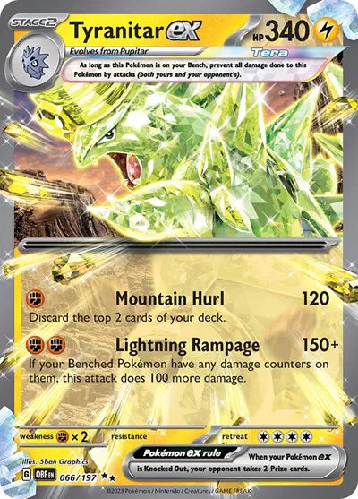 Tyranitar ex 066/197 (Obsidian Flames)