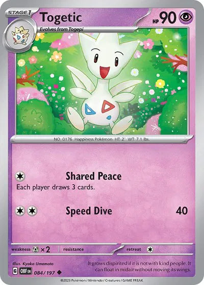 Togetic 084/197 · Normal (Obsidian Flames)