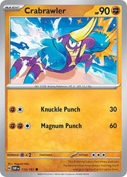 Crabrawler 114/197 · Reverse Holofoil (Obsidian Flames)