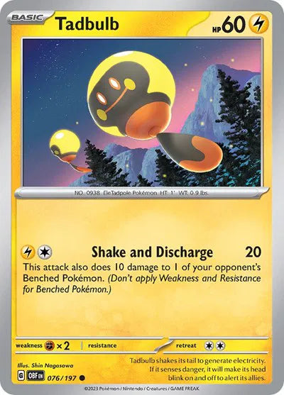 Tadbulb 076/197 · Normal (Obsidian Flames)