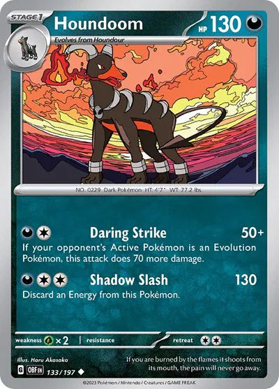 Houndoom 133/197 · Normal (Obsidian Flames)
