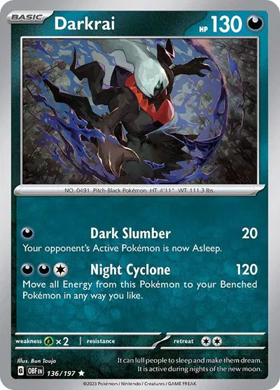 Darkrai 136/197 · Holofoil (Obsidian Flames)