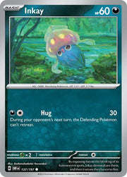 Inkay 137/197 · Reverse Holofoil (Obsidian Flames)