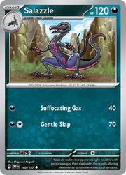 Salazzle 140/197 · Reverse Holofoil (Obsidian Flames)