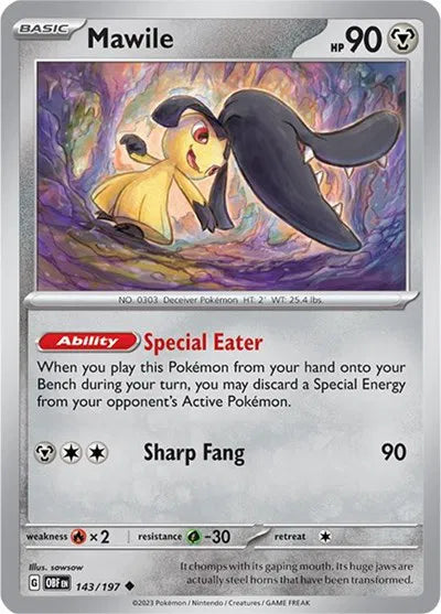 Mawile 143/197 · Normal (Obsidian Flames)