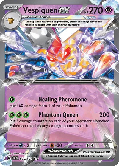 Vespiquen ex 096/197 (Obsidian Flames)