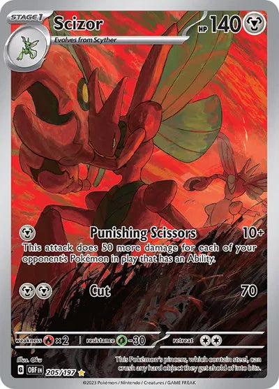 Scizor 205/197 (Obsidian Flames)