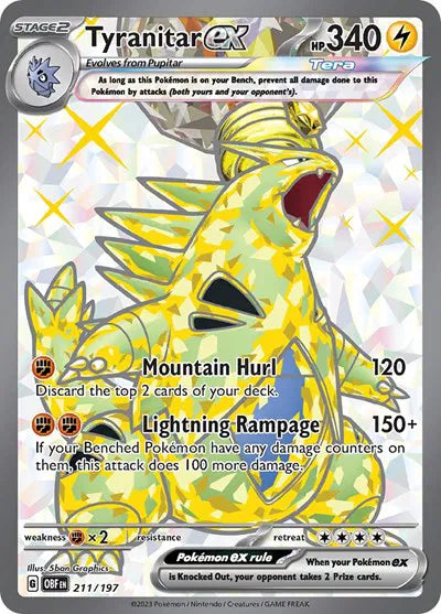 Tyranitar ex 211/197 · Holofoil (Obsidian Flames)