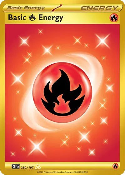 Basic Fire Energy 230/197 (Obsidian Flames)