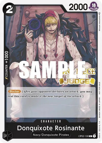 Donquixote Rosinante (Judge Pack Vol. 2) OP02-108 · Foil (One Piece Promotion Cards) — CGC 10 (Pristine)