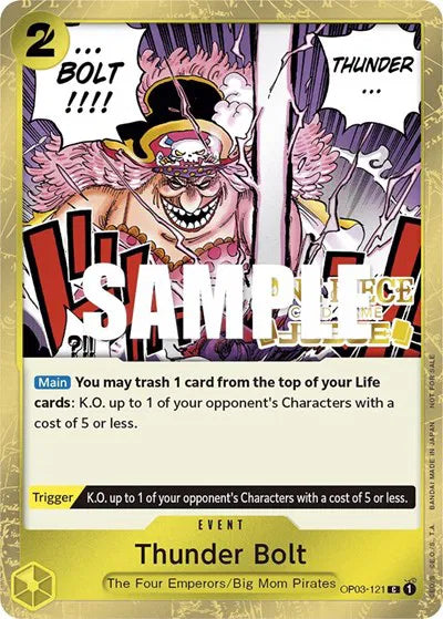 Thunder Bolt (Judge Pack Vol. 2) OP03-121 (One Piece Promotion Cards)