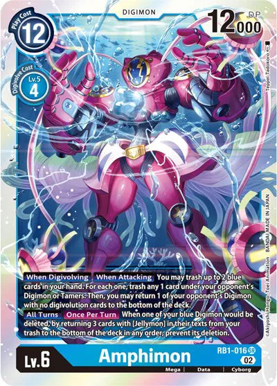 Amphimon RB1-016 SR (Resurgence Booster)