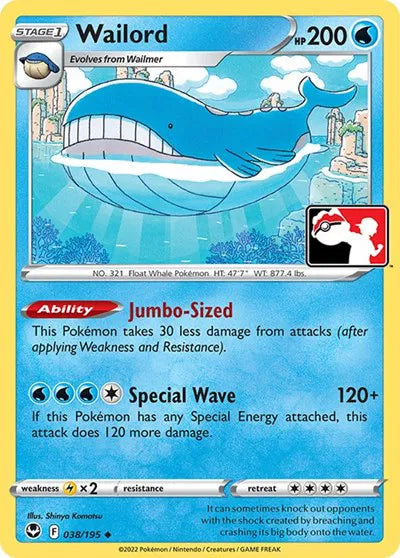 Wailord 038/195 (Prize Pack Series Three)