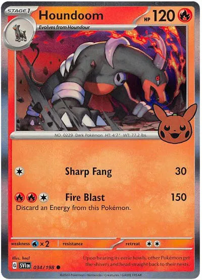 Houndoom 034/198 (Trick or Trade BOOster Bundle 2023)