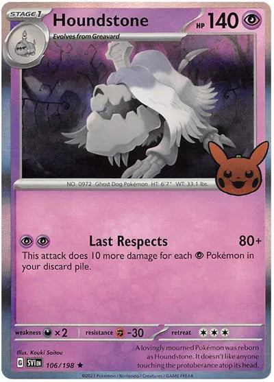 Houndstone 106/198 (Trick or Trade BOOster Bundle 2023)