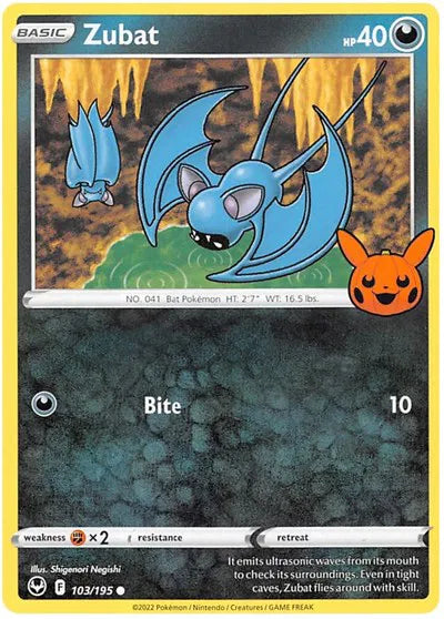 Zubat 103/195 · Normal (Trick or Trade BOOster Bundle 2023)