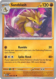 Sandslash 028/165 · Normal (SV: 151)