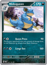 Nidoqueen 031/165 · Reverse Holofoil (SV: 151)