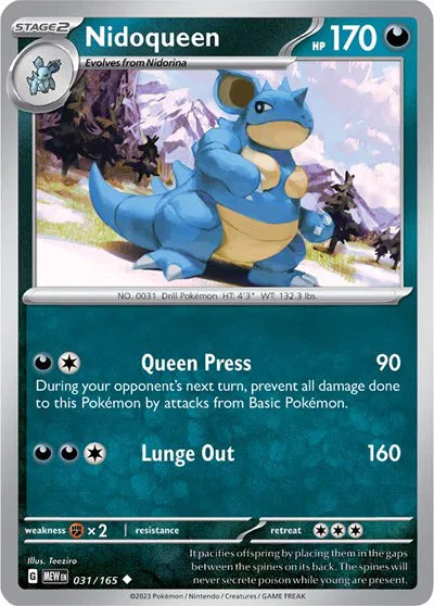 Nidoqueen 031/165 · Normal (SV: 151)