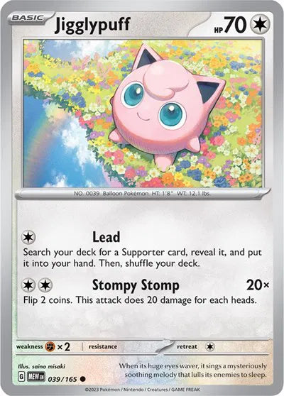 Jigglypuff 039/165 · Reverse Holofoil (SV: 151)