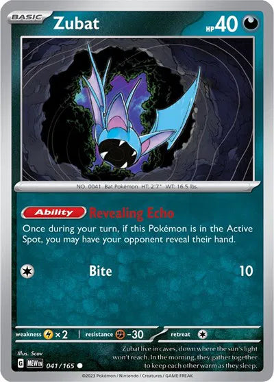 Zubat 041/165 · Normal (SV: 151)