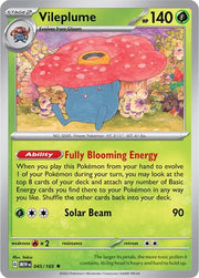 Vileplume 045/165 · Holofoil (SV: 151)