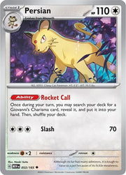 Persian 053/165 · Reverse Holofoil (SV: 151)