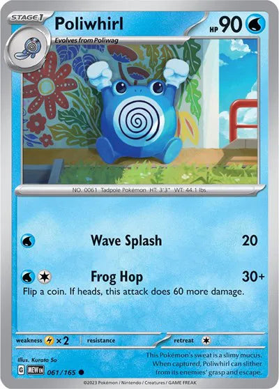Poliwhirl 061/165 · Normal (SV: 151)