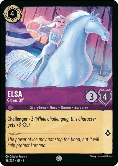 Elsa - Gloves Off 39/204 · Normal (Rise of the Floodborn)