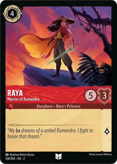 Raya - Warrior of Kumandra 124/204 · Normal (Rise of the Floodborn)