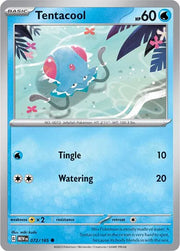 Tentacool 072/165 · Reverse Holofoil (SV: 151)