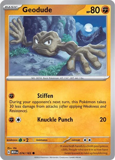 Geodude 074/165 · Normal (SV: 151)