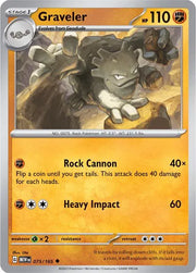 Graveler 075/165 · Reverse Holofoil (SV: 151)