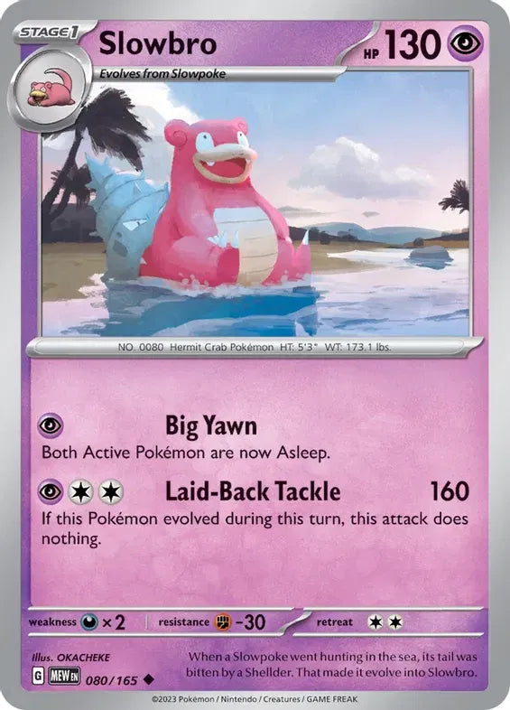 Slowbro 080/165 · Reverse Holofoil (SV: 151)