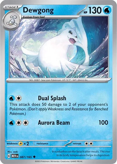 Dewgong 087/165 · Normal (SV: 151)