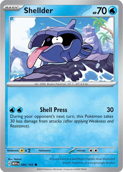 Shellder 090/165 · Normal (SV: 151)