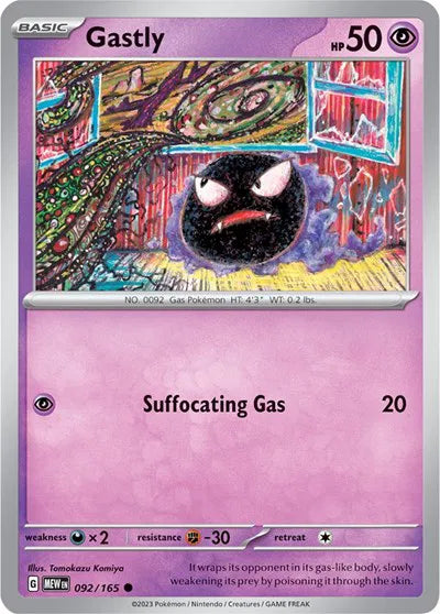 Gastly 092/165 · Normal (SV: 151)