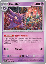 Haunter 093/165 · Reverse Holofoil (SV: 151)