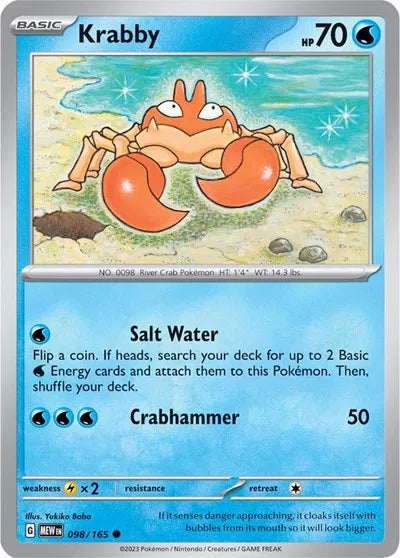 Krabby 098/165 · Normal (SV: 151)