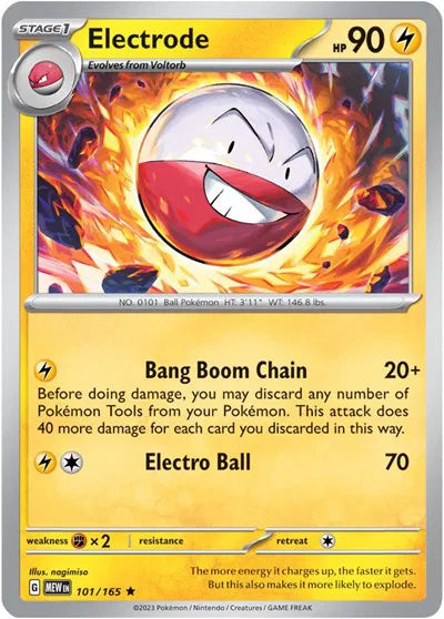 Electrode 101/165 · Holofoil (SV: 151)