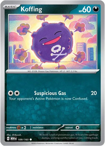 Koffing 109/165 · Normal (SV: 151)