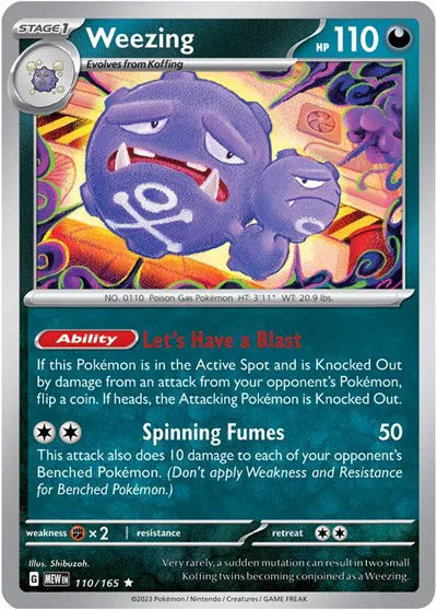 Weezing 110/165 · Holofoil (SV: 151)