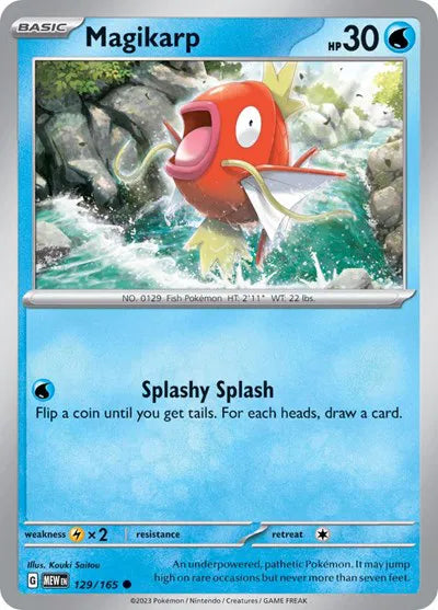 Magikarp 129/165 · Normal (SV: 151)