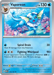 Vaporeon 134/165 · Holofoil (SV: 151)