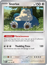 Snorlax 143/165 · Normal (SV: 151)