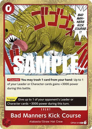 Bad Manners Kick Course OP04-016 (st31 stater deck)