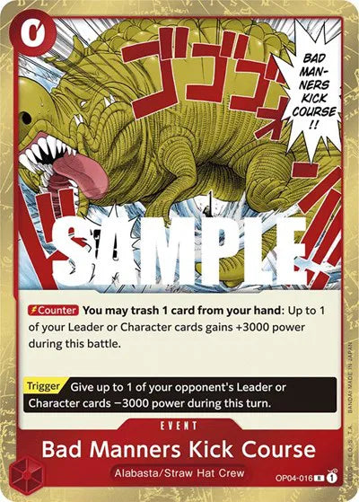 Bad Manners Kick Course OP04-016 (st31 stater deck)