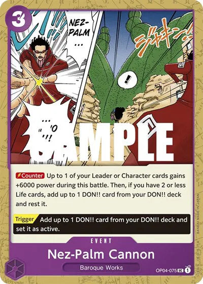 Nez-Palm Cannon OP04-075 · Normal (Kingdoms of Intrigue)
