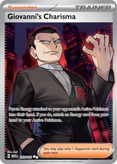 Giovanni's Charisma 197/165 (SV: 151)